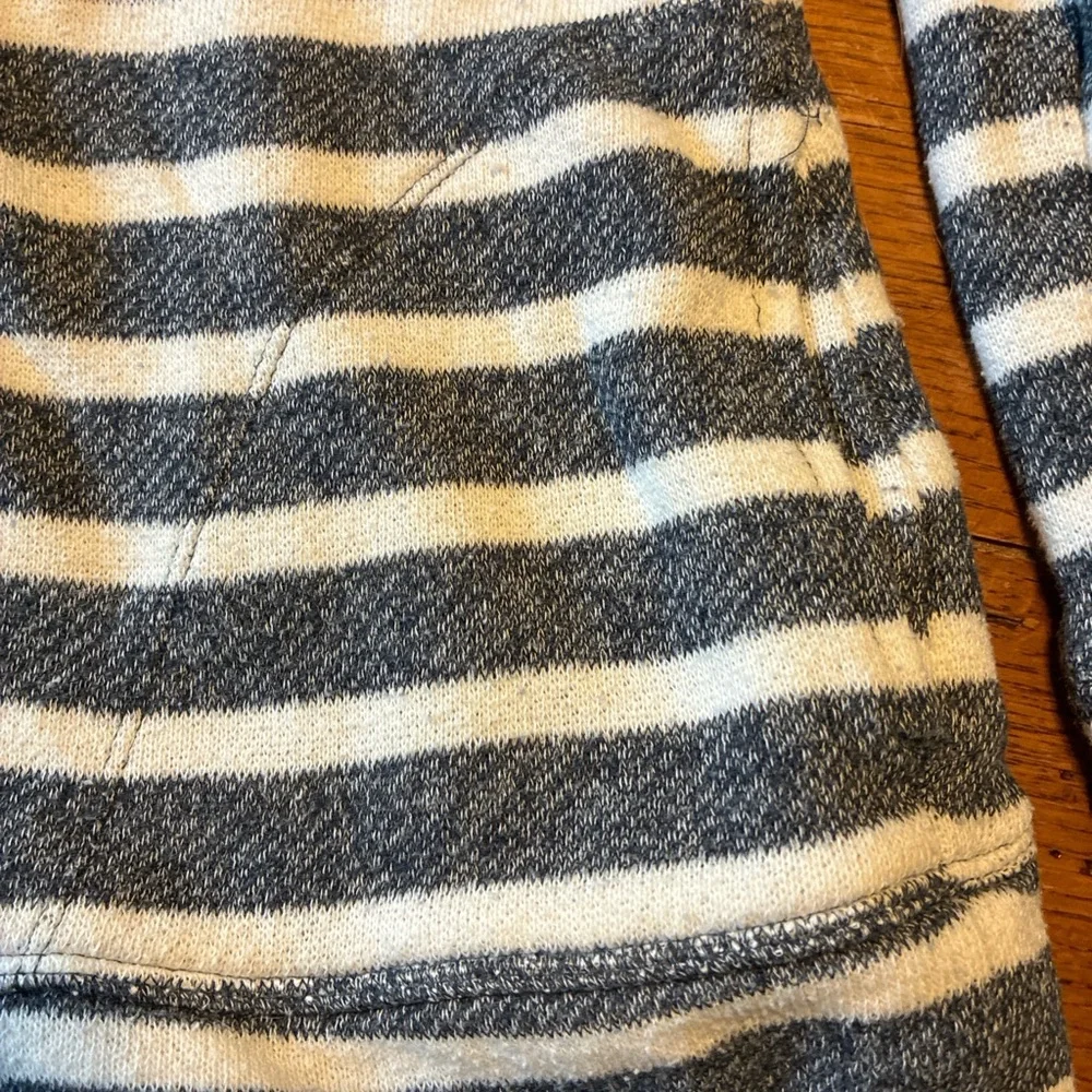 Banana Republic Blue/Gray and White Cowl Neck Sweater